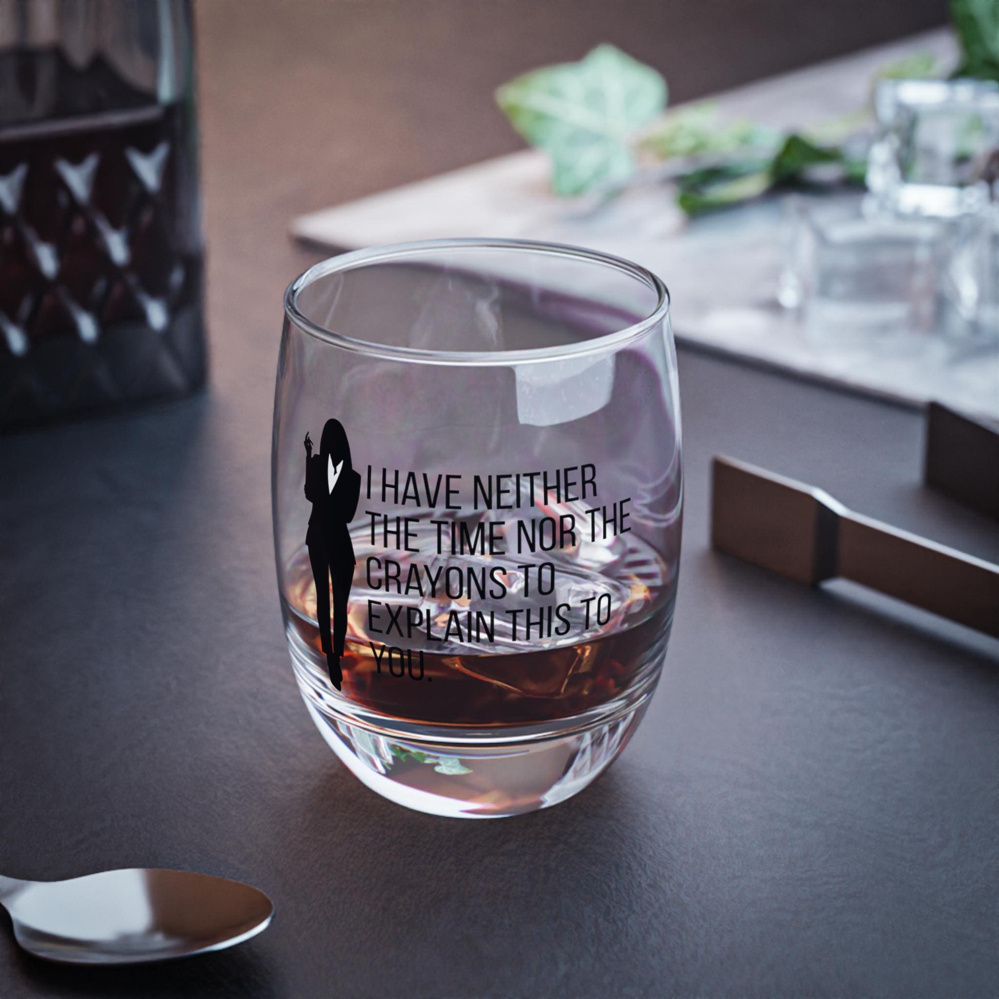6 oz. Whiskey Glass with Quote