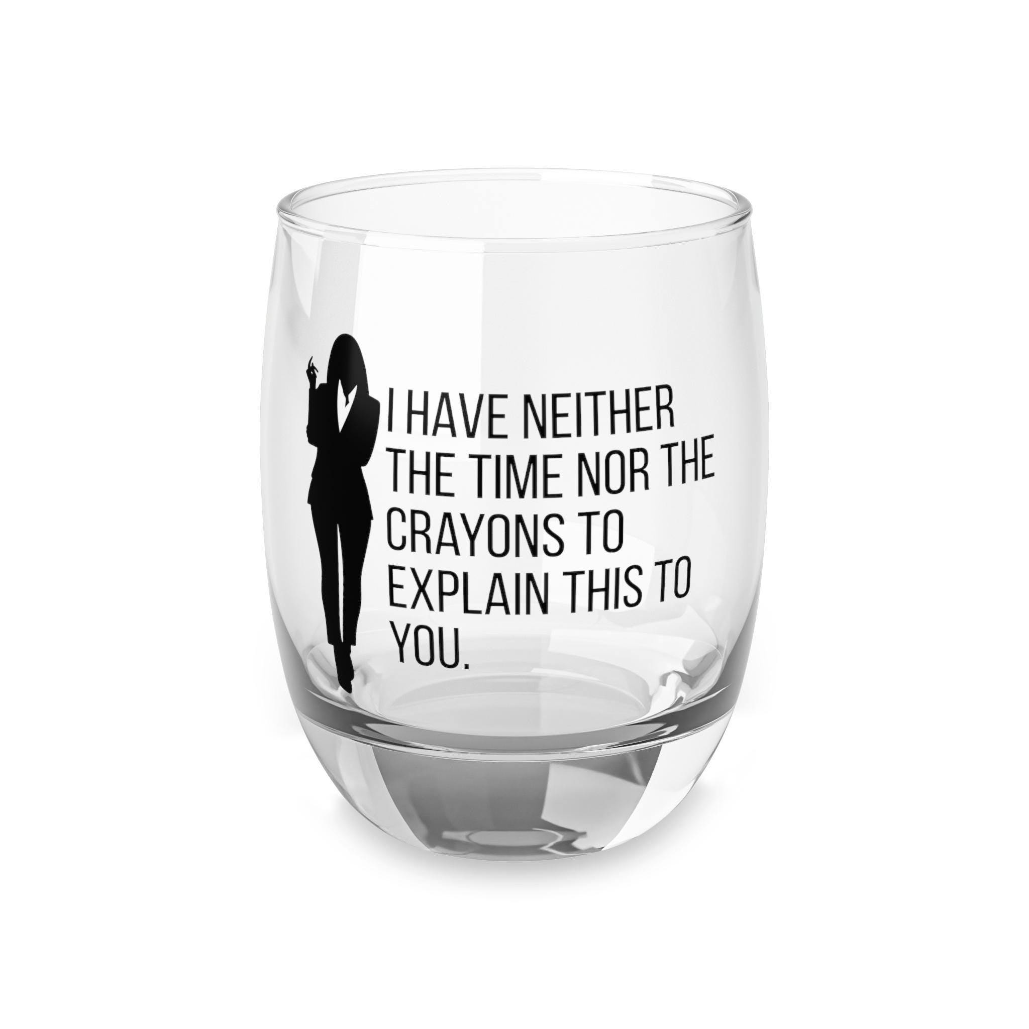 6 oz. Whiskey Glass with Quote